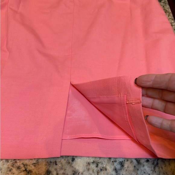 ✨ NWT Trina Turk Pink Puff Sleeve Sheath Dress | Size 6 | $378 Retail ✨.Lined - Picture 13 of 14